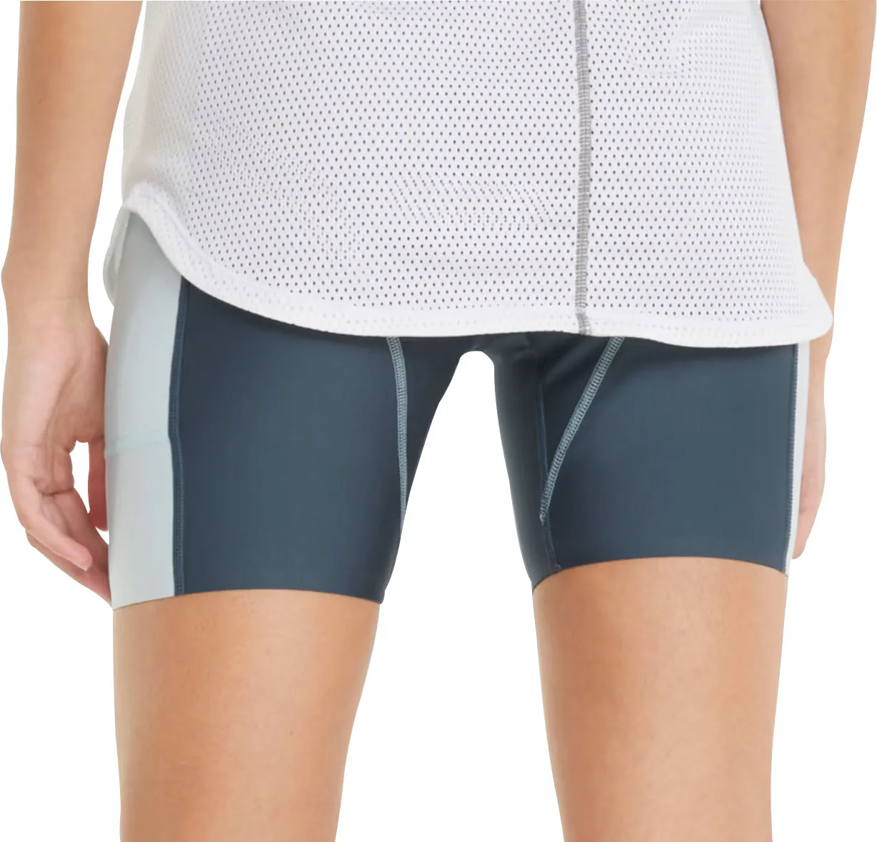 Clothing Puma  Women Puma Marathon 6 Inch Womens Short Running Tights - Blue