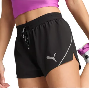 Clothing Puma  Women Puma Raceday UltraWeave 3 Inch Womens Split Running Shorts - Black