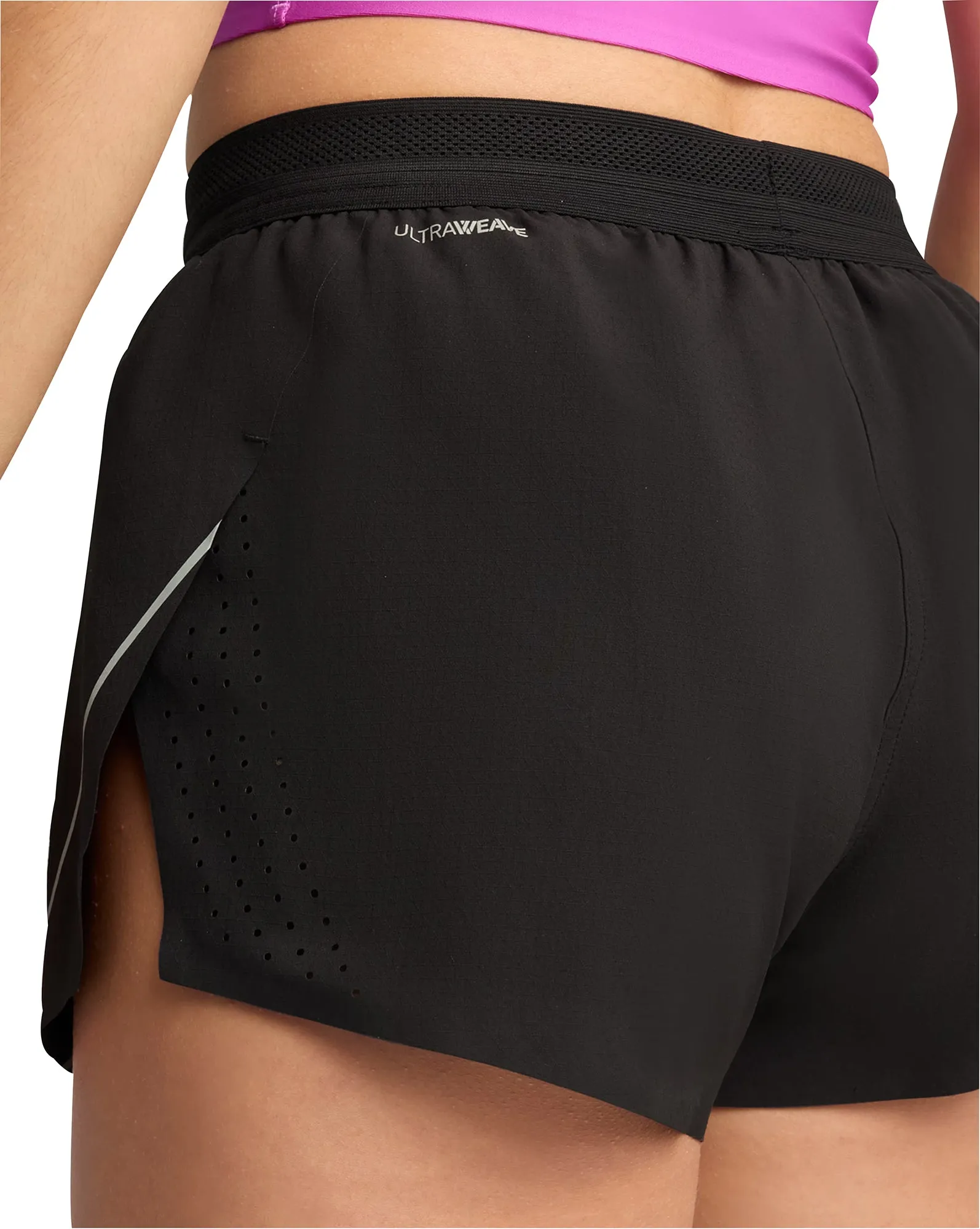 Clothing Puma  Women Puma Raceday UltraWeave 3 Inch Womens Split Running Shorts - Black