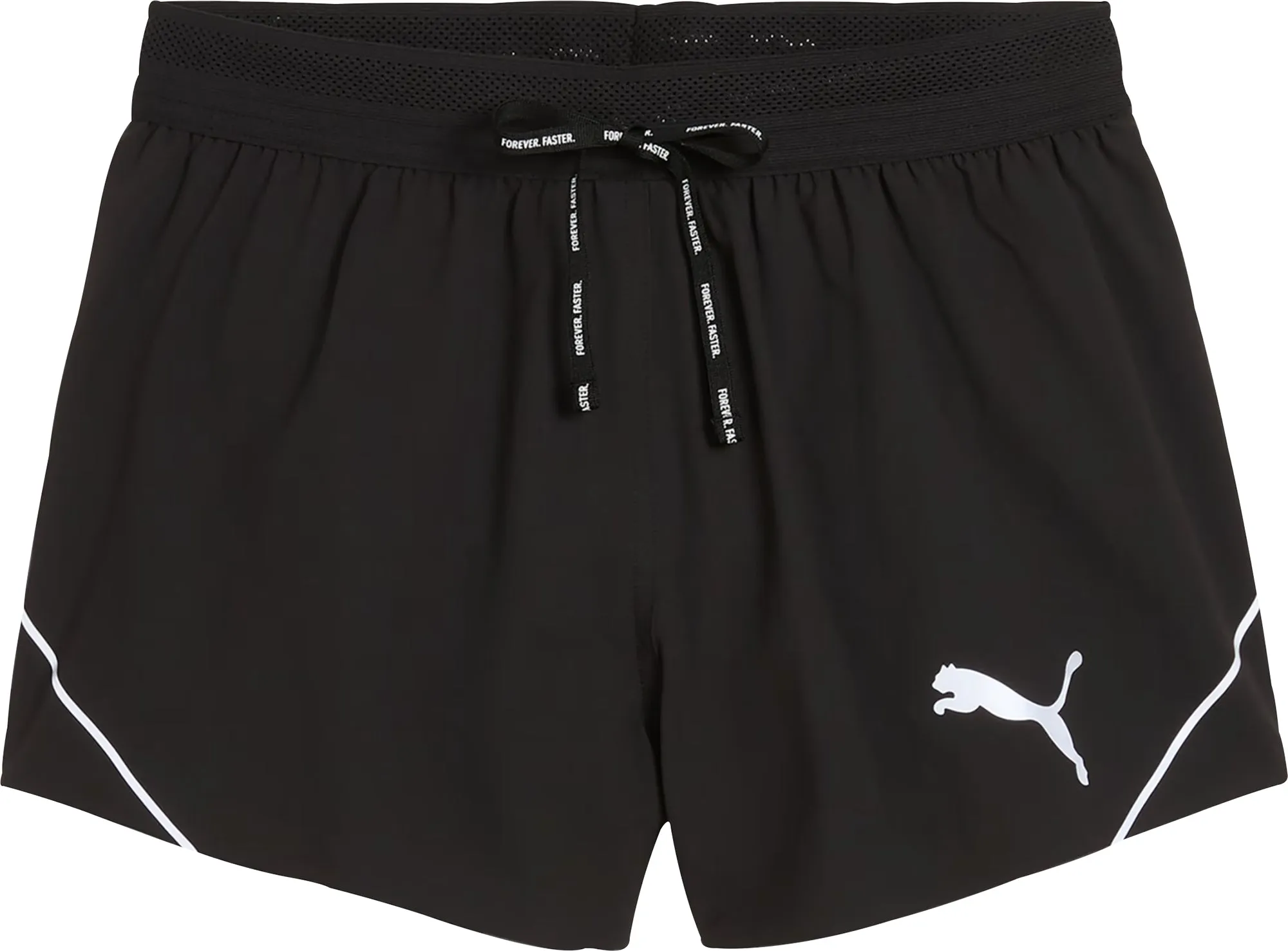 Clothing Puma  Women Puma Raceday UltraWeave 3 Inch Womens Split Running Shorts - Black