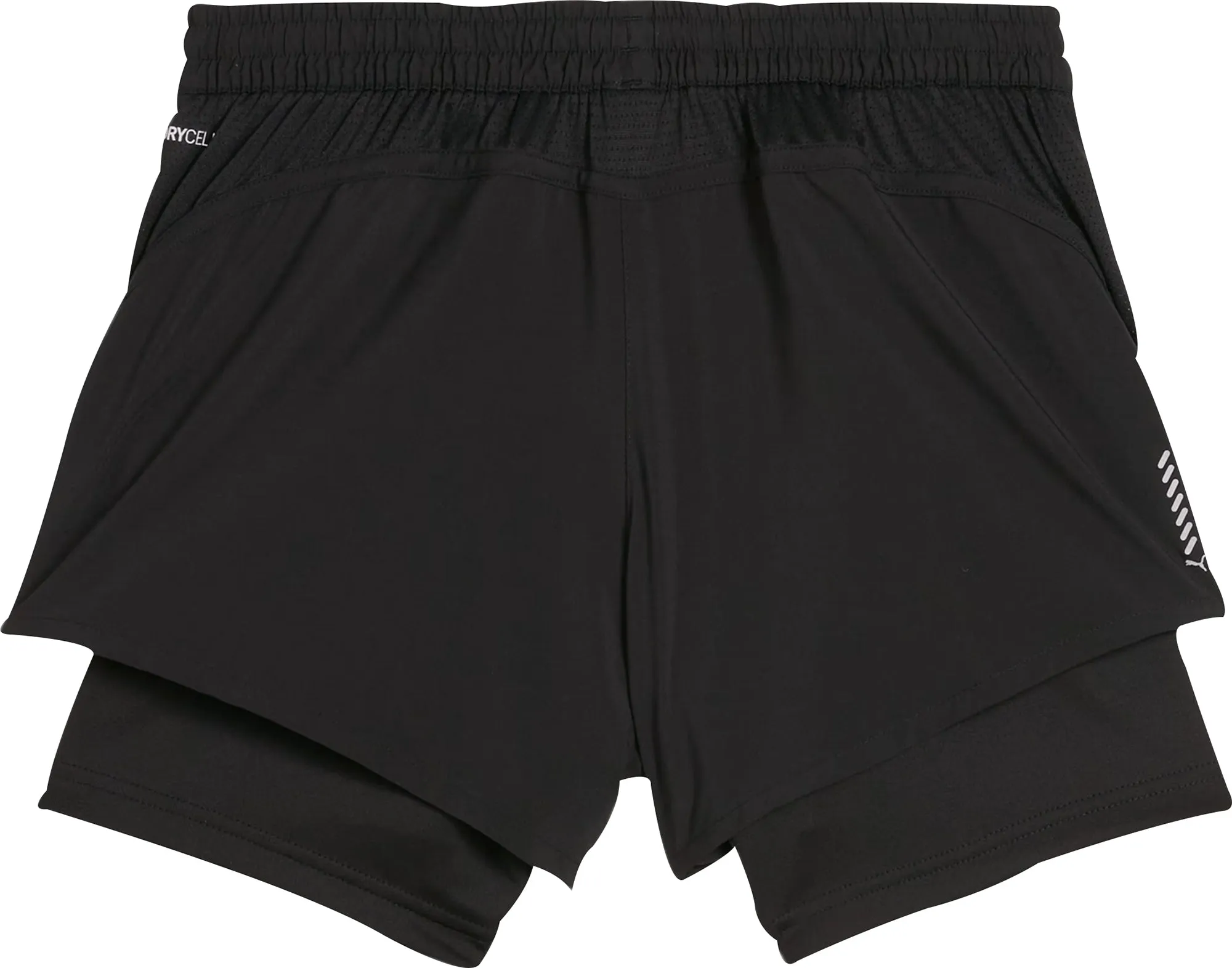 Clothing Puma  Women Puma Run Favourite Velocity 2 In 1 Womens Running Shorts - Black