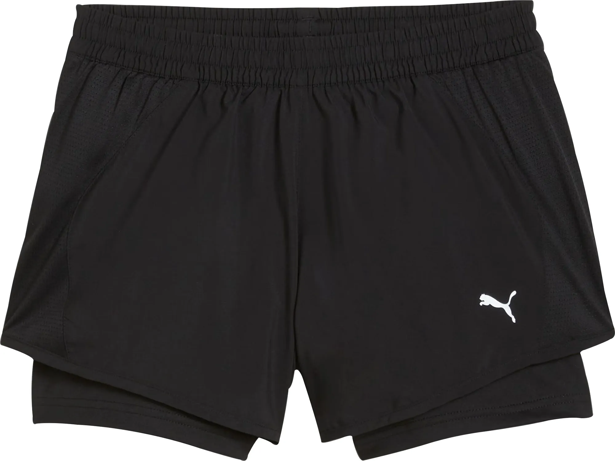 Clothing Puma  Women Puma Run Favourite Velocity 2 In 1 Womens Running Shorts - Black