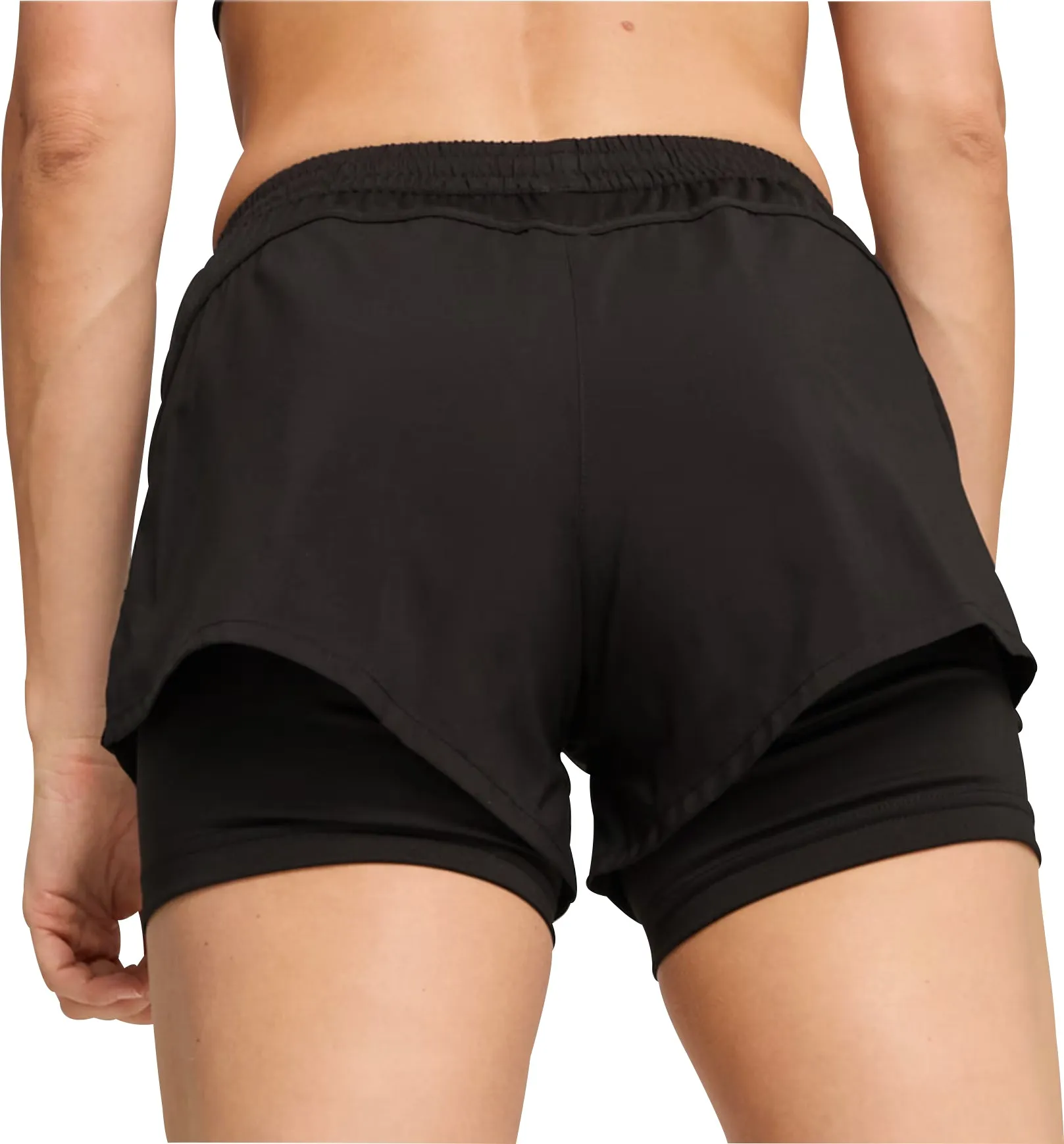 Clothing Puma  Women Puma Run Favourite Velocity 2 In 1 Womens Running Shorts - Black