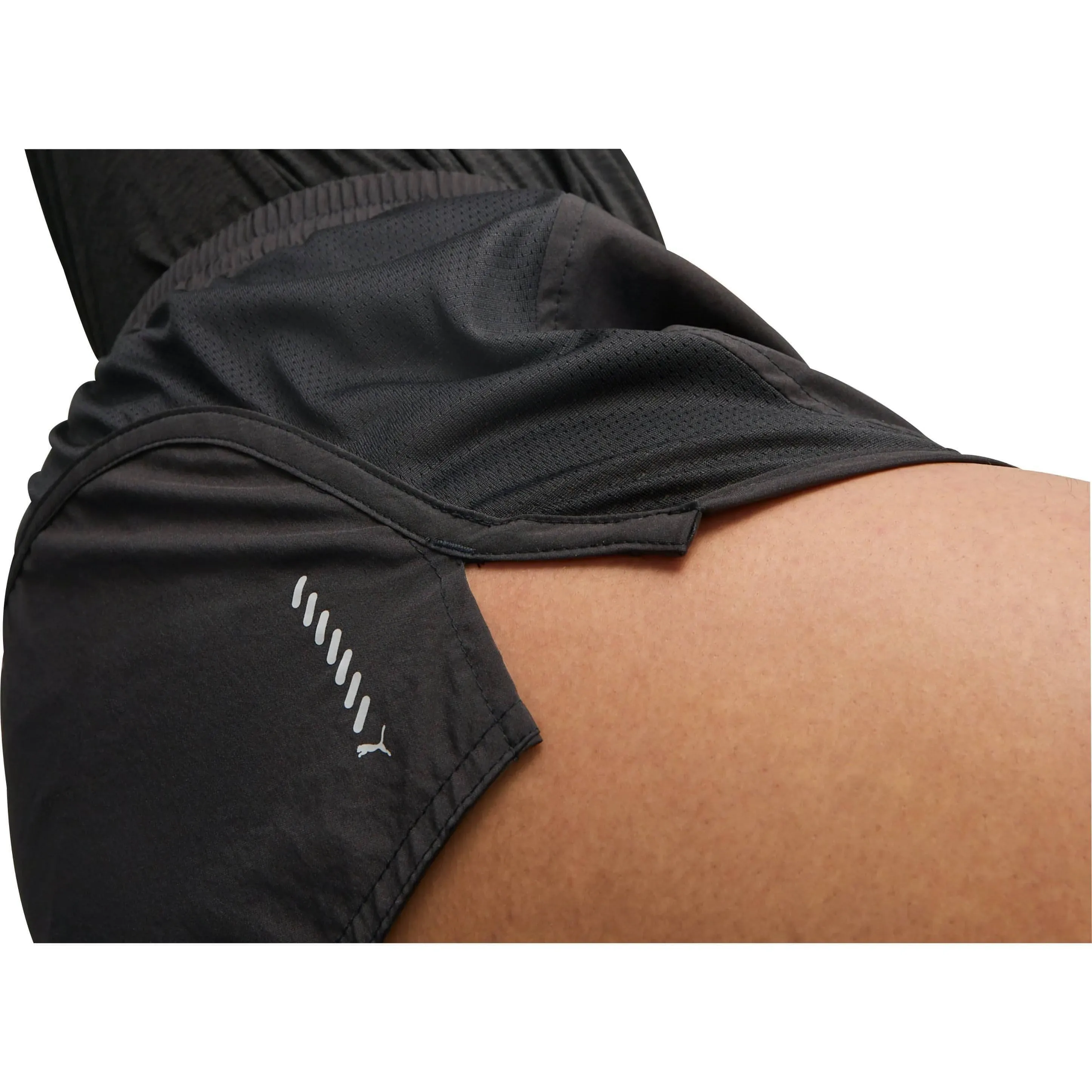 Clothing Puma  Women Puma Run Favourite Velocity 3 Inch Womens Running Shorts - Black