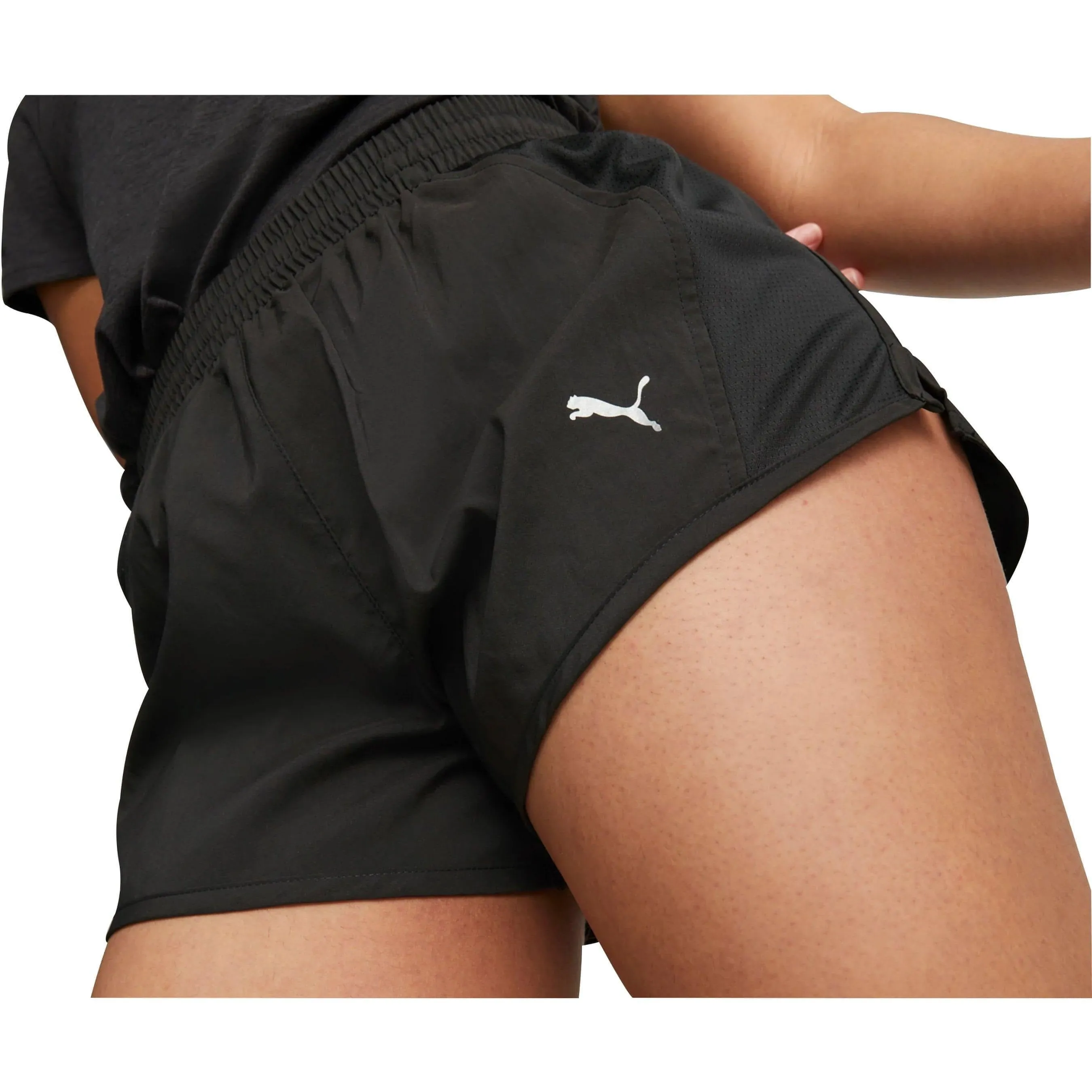 Clothing Puma  Women Puma Run Favourite Velocity 3 Inch Womens Running Shorts - Black