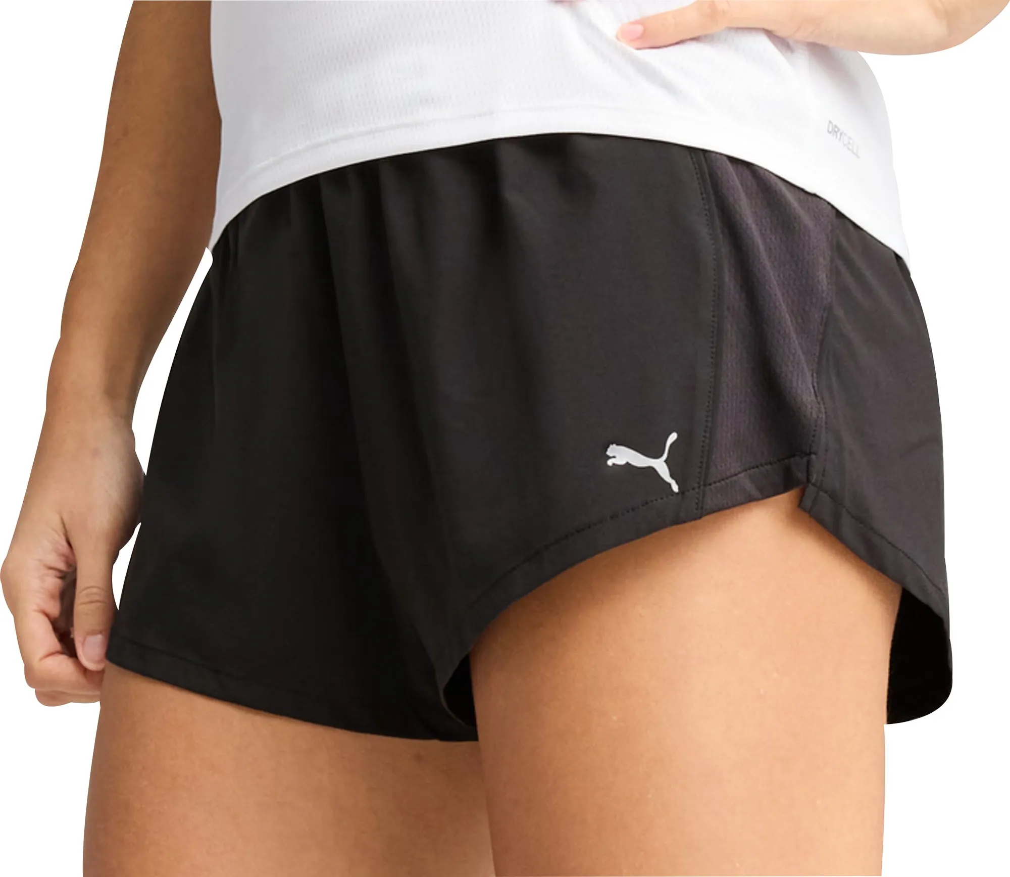 Clothing Puma  Women Puma Velocity 3 Inch Womens Running Shorts - Black