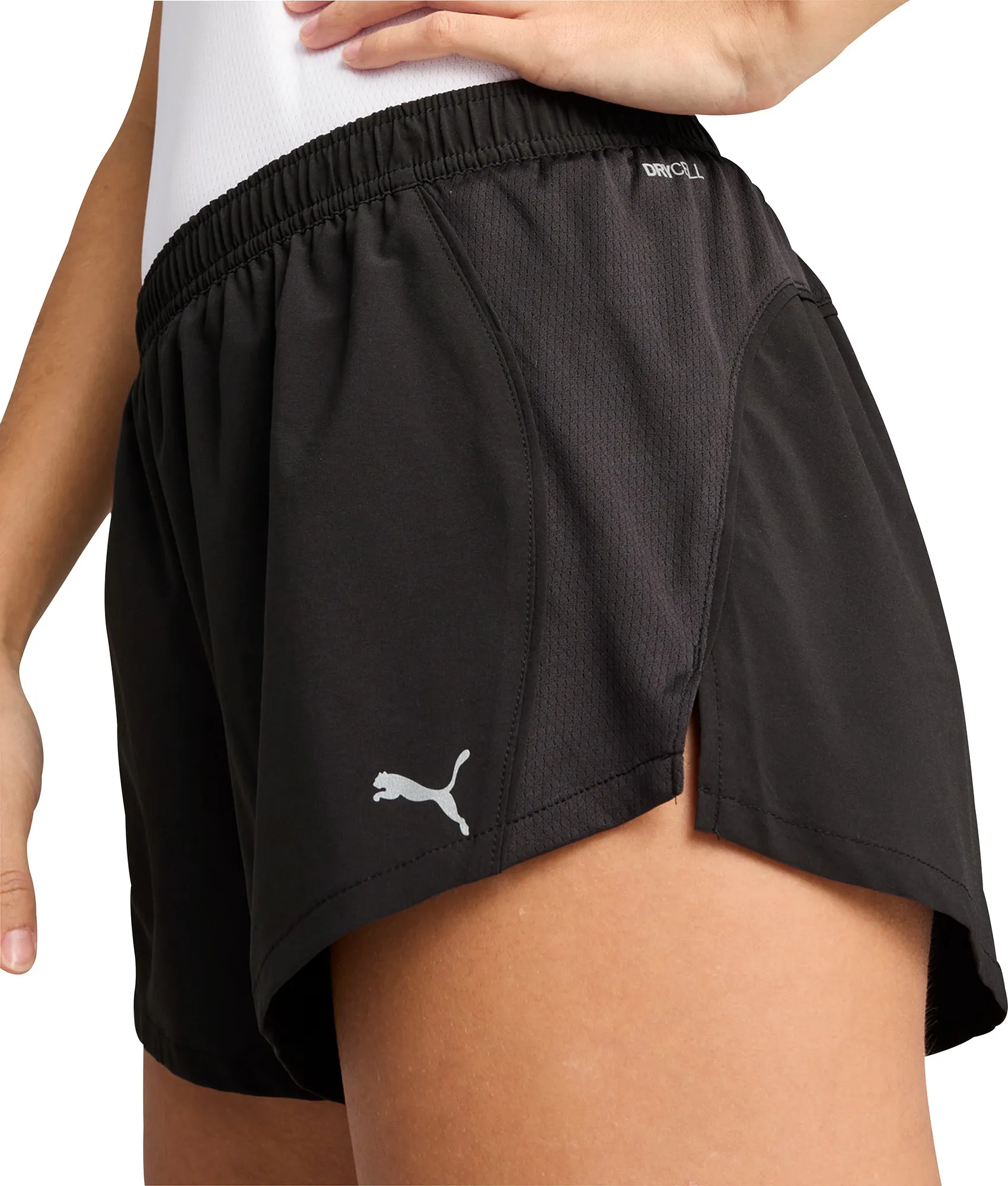 Clothing Puma  Women Puma Velocity 3 Inch Womens Running Shorts - Black