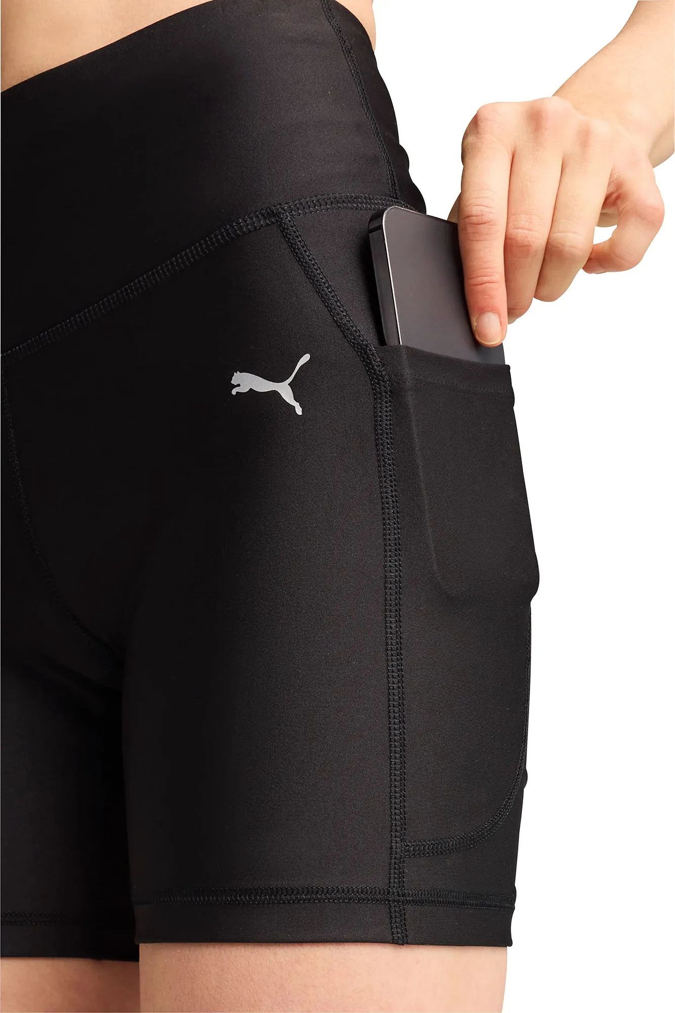 Clothing Puma  Women Puma Velocity 5 Inch Womens Short Running Tights - Black