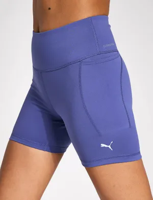 Cloudspun High Waisted 5" Tight Shorts - Blue Crystal