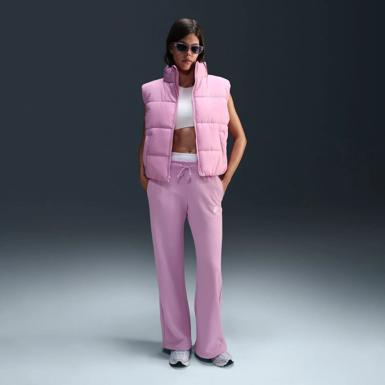 Club Fleece Wide Pant - Womens Clothing_Nike