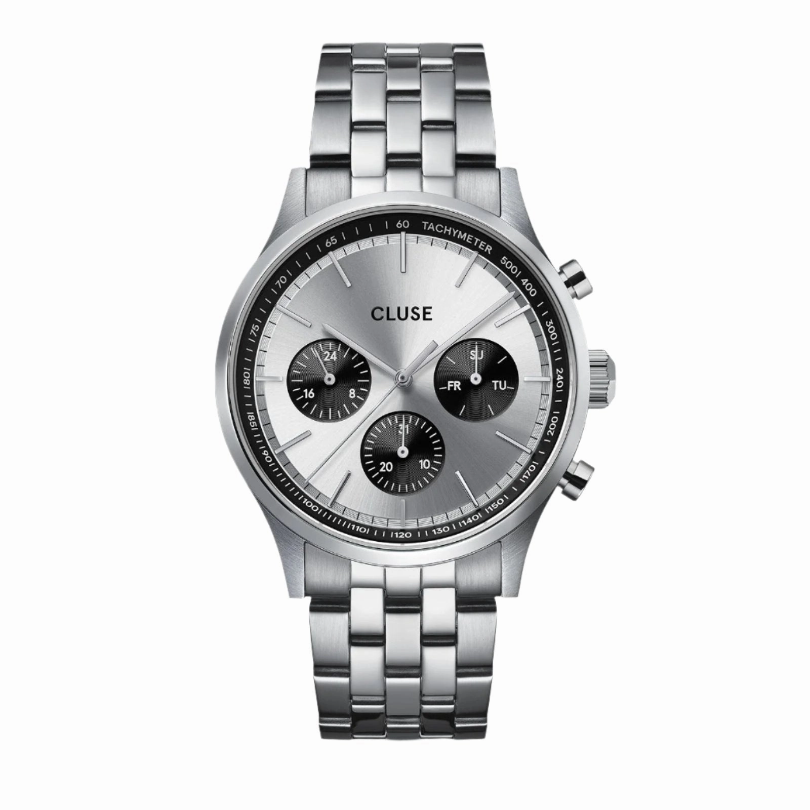 CLUSE Antheor Multifunction Silver Dial Stainless Steel Watch CW21007 