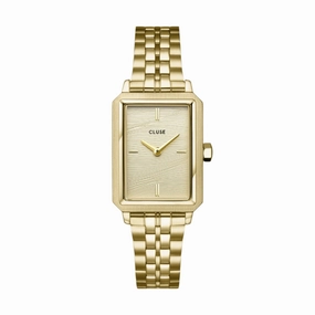 CLUSE Fluette Gold Sand Textured Gold Link Watch CW11511 