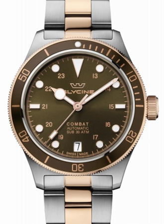 Combat SUB 36 2-tone Green Ref. GL0341,automatic watch,automatic watches for men,automatic watches for women,luxury automatic watch,minimalist automatic watch,dress automatic watch,vintage automatic watch,automatic watch sale