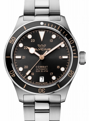 Combat SUB 36 Black Ref. GL0396,automatic watch,automatic watches for men,automatic watches for women,luxury automatic watch,minimalist automatic watch,dress automatic watch,vintage automatic watch,automatic watch sale