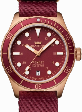 Combat SUB 39 Bronze Burgundy Ref. GL0520,automatic watch,automatic watches for men,automatic watches for women,luxury automatic watch,minimalist automatic watch,dress automatic watch,vintage automatic watch,automatic watch sale