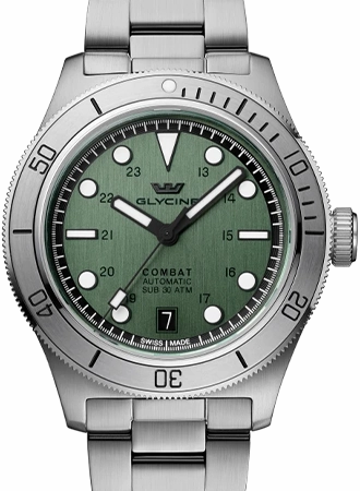 Combat SUB 39 Green Ref. GL0537,automatic watch,automatic watches for men,automatic watches for women,luxury automatic watch,minimalist automatic watch,dress automatic watch,vintage automatic watch,automatic watch sale