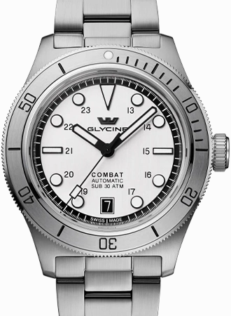 Combat SUB 39 White Ref. GL0538,automatic watch,automatic watches for men,automatic watches for women,luxury automatic watch,minimalist automatic watch,dress automatic watch,vintage automatic watch,automatic watch sale