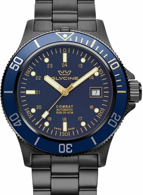 Combat SUB 42 Black PVD Blue Ref. GL0295,automatic watch,automatic watches for men,automatic watches for women,luxury automatic watch,minimalist automatic watch,dress automatic watch,vintage automatic watch,automatic watch sale