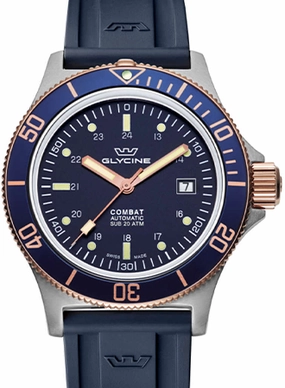 Combat SUB 42 Blue Macaw Ref. GL0432,automatic watch,automatic watches for men,automatic watches for women,luxury automatic watch,minimalist automatic watch,dress automatic watch,vintage automatic watch,automatic watch sale