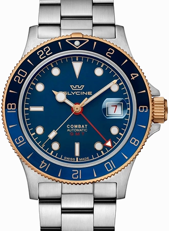 Combat SUB 42 Sports GMT Two-tone Blue Ref. GL0423,automatic watch,automatic watches for men,automatic watches for women,luxury automatic watch,minimalist automatic watch,dress automatic watch,vintage automatic watch,automatic watch sale