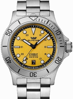 Combat SUB 42 Yellow Ref. GL0534,automatic watch,automatic watches for men,automatic watches for women,luxury automatic watch,minimalist automatic watch,dress automatic watch,vintage automatic watch,automatic watch sale