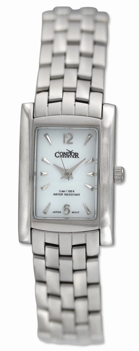Condor Classic Stainless Steel Womens Watch White Dial CWS111 Women??s luxury watches Affordable women watches
