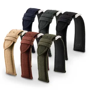 Cordura Type fabric watch band (black, grey, blue, kaki, burgundy, beige) Luxury watch bands Limited edition watch bands