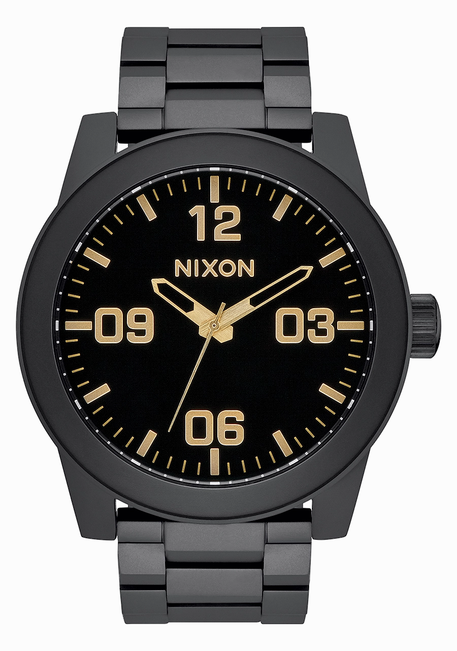 Corporal Stainless Steel - Matte Black / Gold stainless-steel watches stainless steel watch bands stainless steel watches cheap