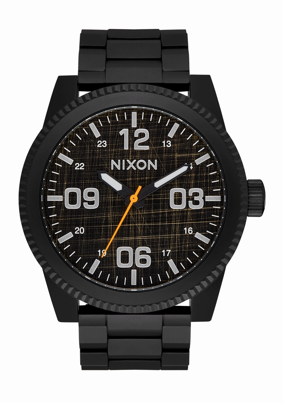 Corporal Stainless Steel - Super Black / Black Top stainless-steel watches stainless steel watch bands stainless steel watches cheap