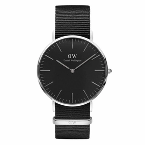 Daniel Wellington - Classic Black Cornwall 40mm argento orologio uomo men's watches,best men's watches