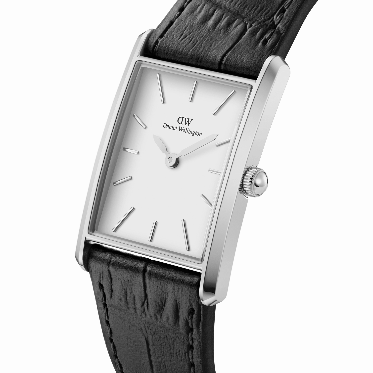 Daniel Wellington Bound Black Crocodile Silver Watch DW00100697