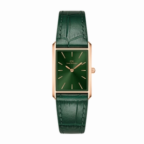 Daniel Wellington Bound Crocodile Emerald Sunray Rose Gold Watch DW00100694 
