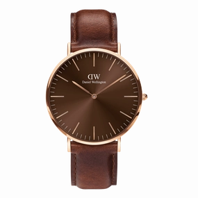Daniel Wellington Classic 40mm St Mawes Amber Watch DW00100627 