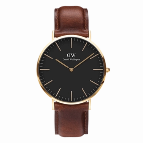 Daniel Wellington Classic 40mm St Mawes Black Dial Watch DW00100543,quartz watch, quartz watches for men, quartz watches for women, best quartz watch, minimalist quartz watch, luxury quartz watch, waterproof quartz watch,analog quartz watch, digital quartz