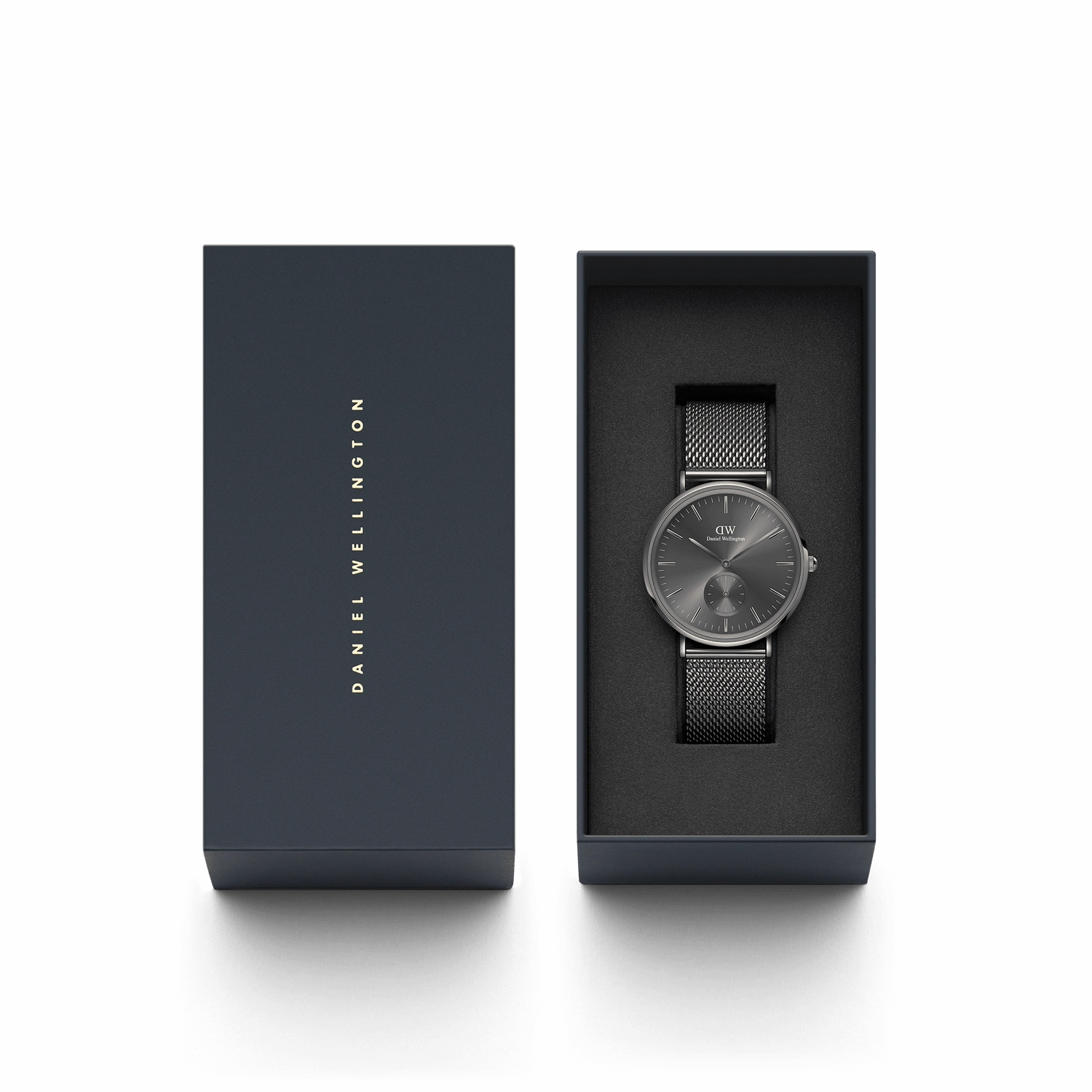 Daniel Wellington Classic Multi-Eye Mesh Graphite Dial Watch DW00100712