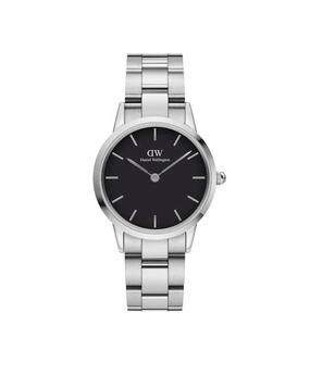 Daniel Wellington Iconic Link 32 Silver & Black Watch 