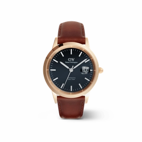 Daniel Wellington Iconic St Mawes Automatic Rose Gold Watch 