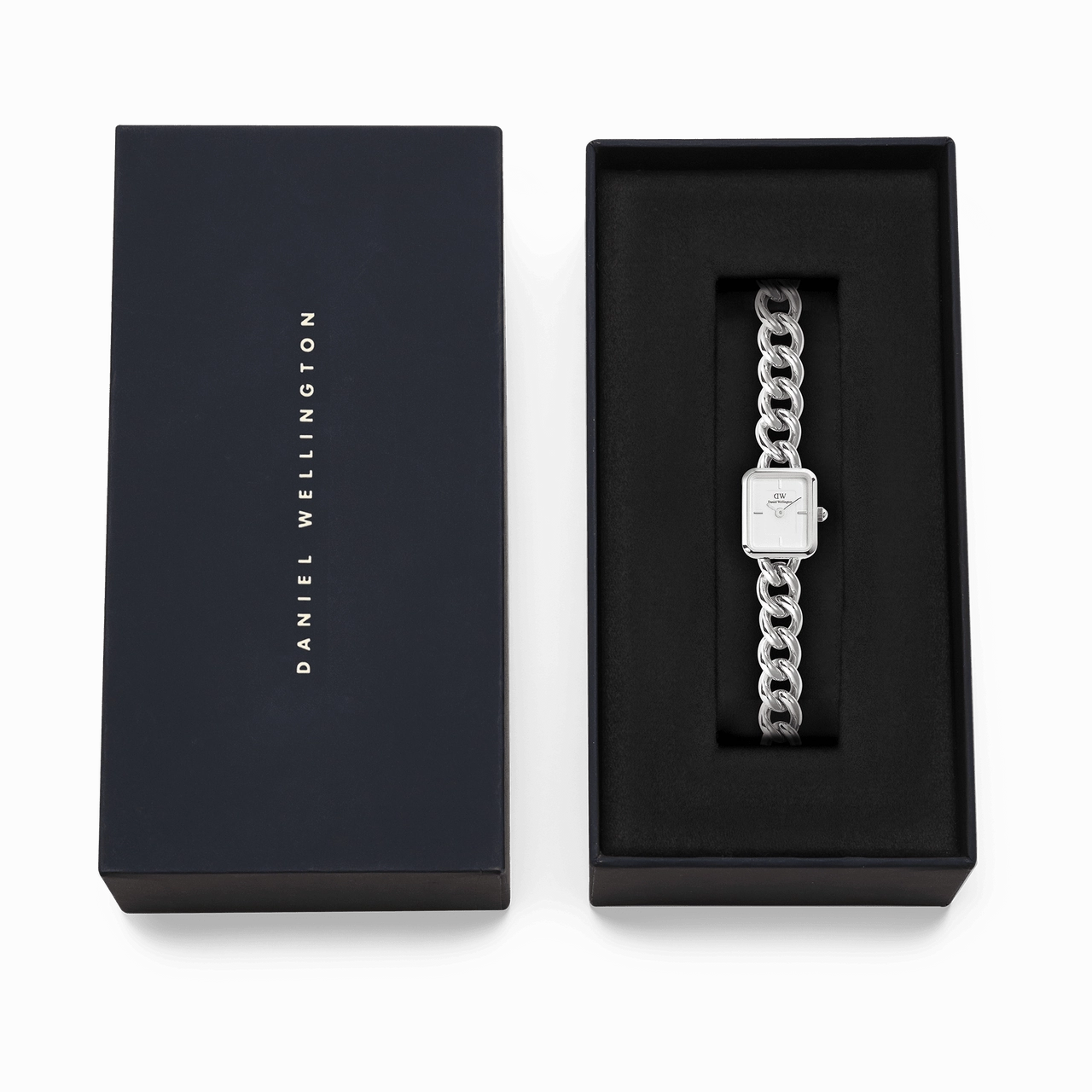 Daniel Wellington Jolie Silver Chain White Dial Watch DW00100834