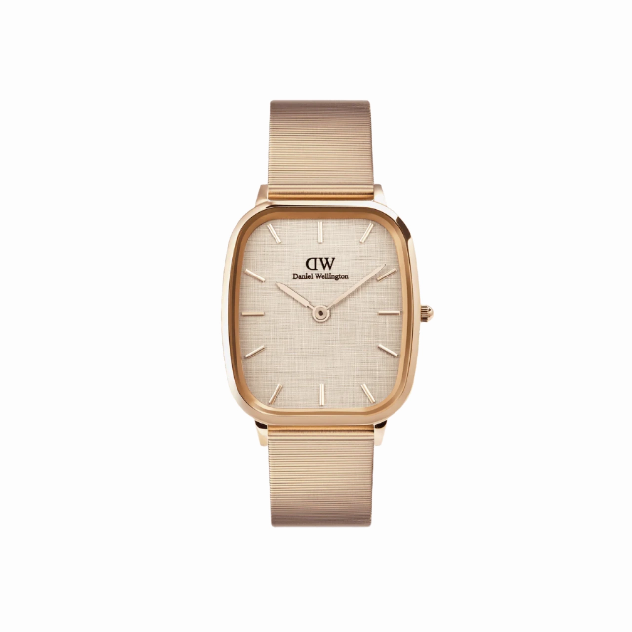 Daniel Wellington Marlon Melrose Wire Vintage Linen Pattern Dial Watch DW00100815 