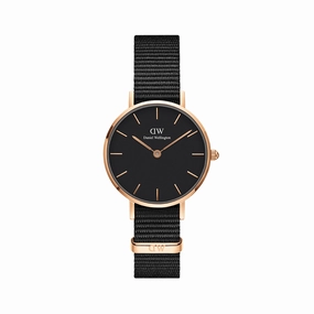 Daniel Wellington Petite 28mm Cornwall RG Black DW00100247 