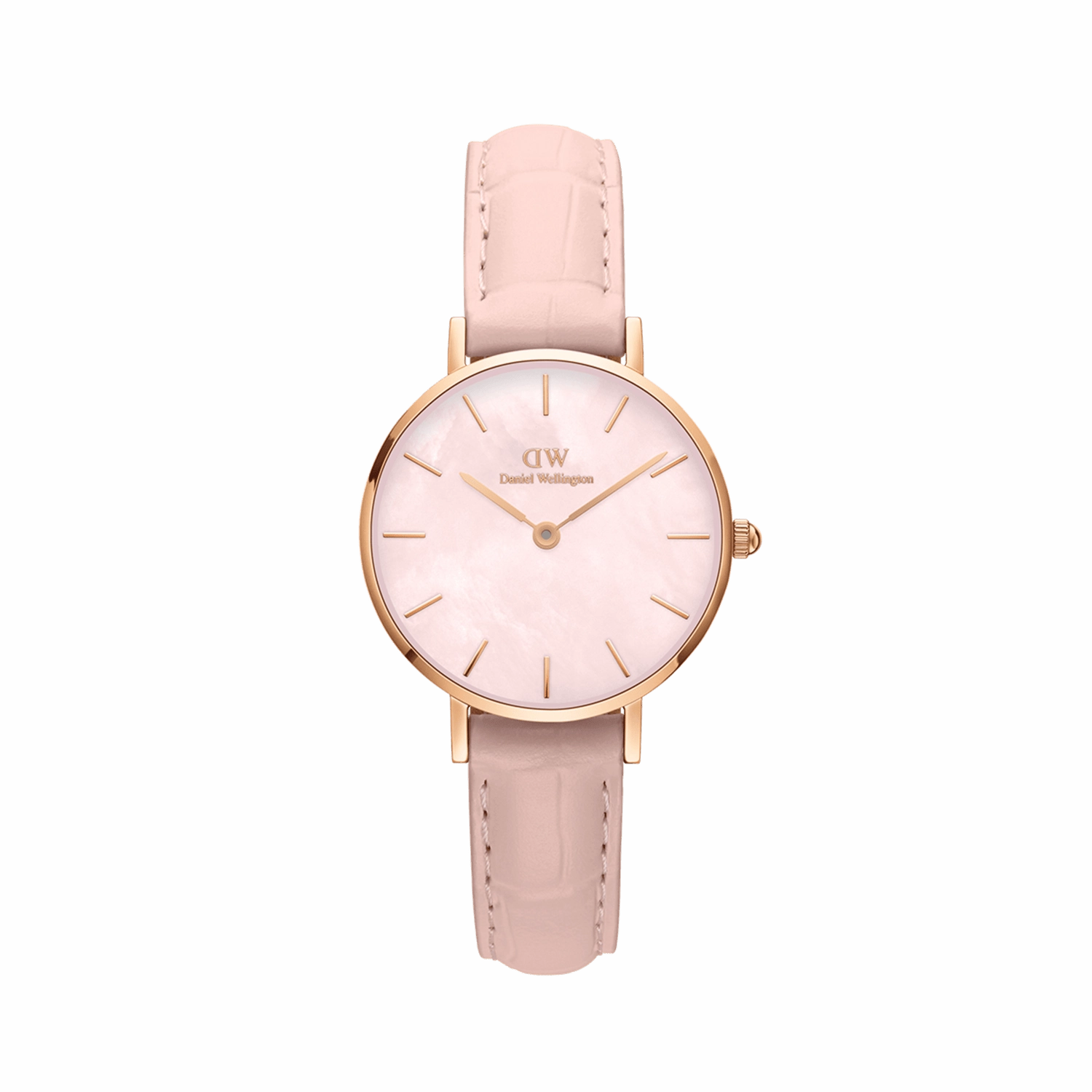 Daniel Wellington Petite Rouge Pink Leather Strap Watch DW00100514 