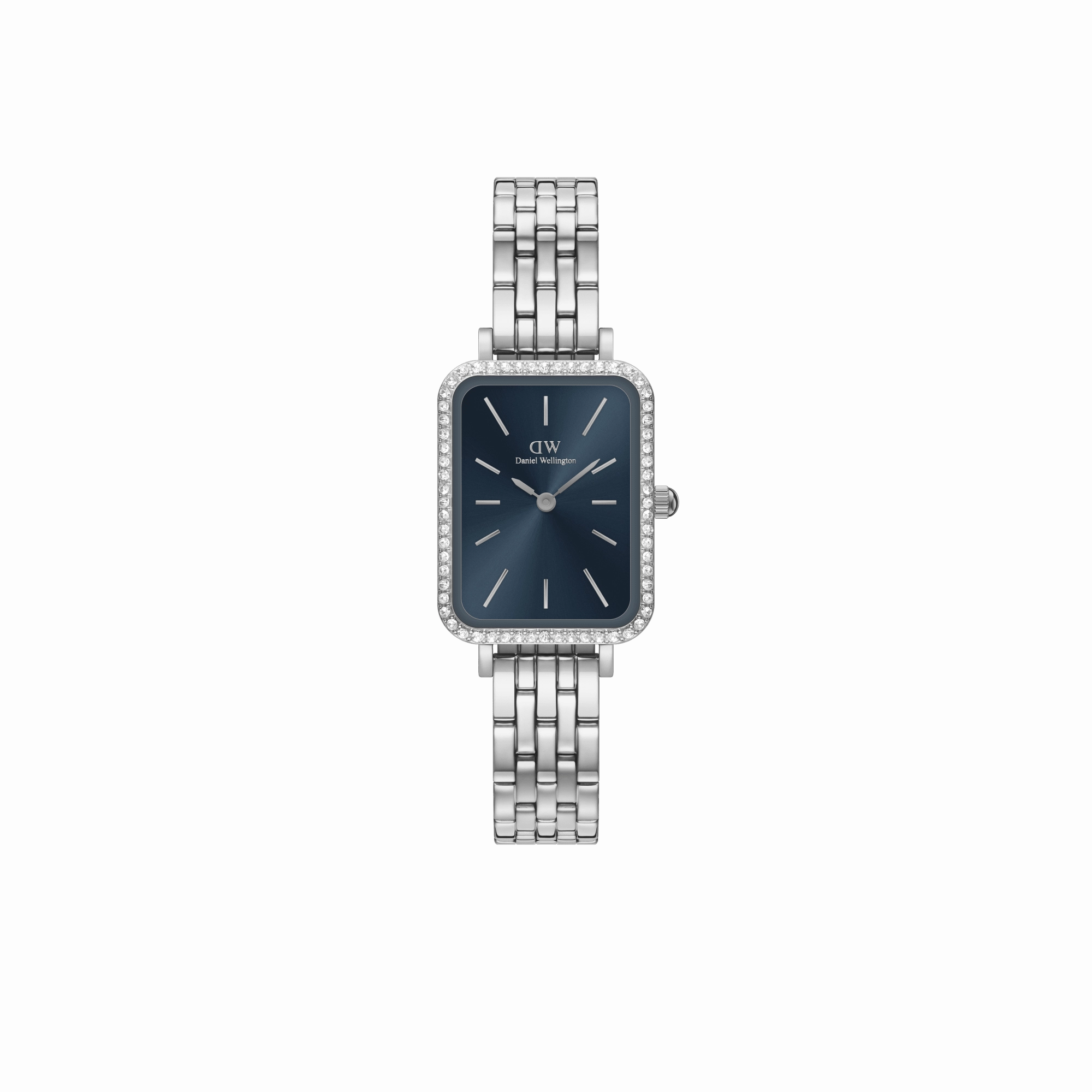Daniel Wellington Quadro 20X26mm Bezel 5-Link Arctic Sunray Watch DW00100670 