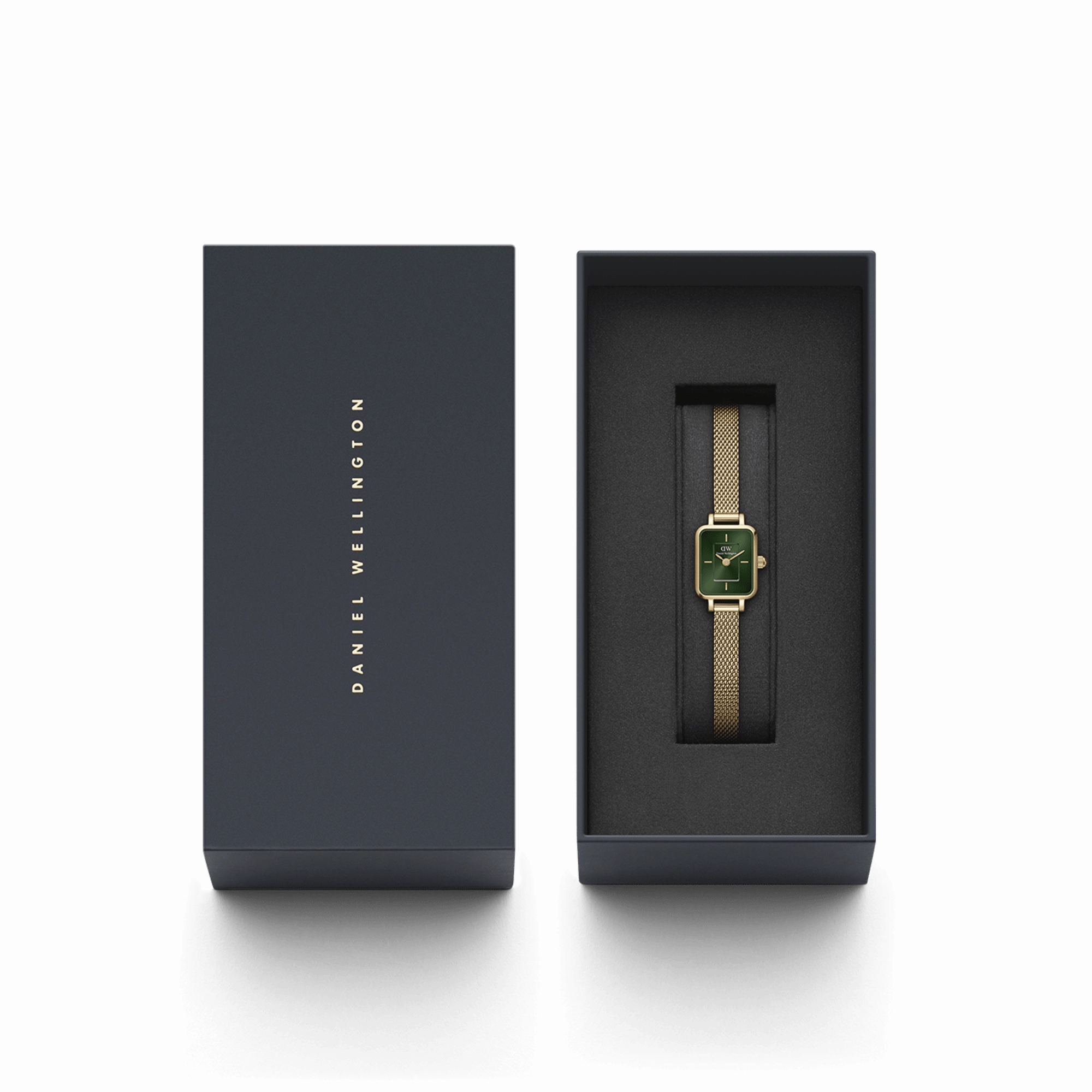 Daniel Wellington Quadro Mini 15x18mm Evergold G Emerald DW00100653
