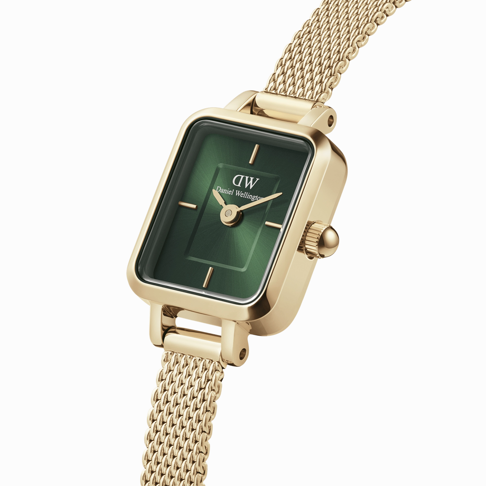 Daniel Wellington Quadro Mini 15x18mm Evergold G Emerald DW00100653