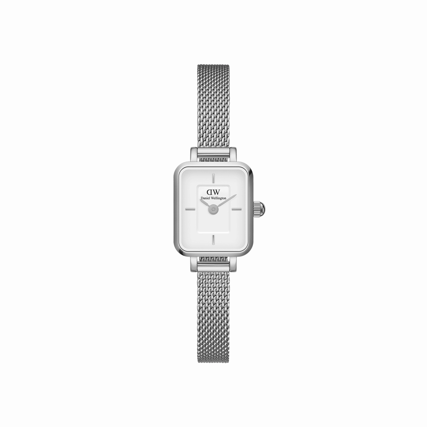 Daniel Wellington Quadro Mini Sterling White Dial Watch DW00100726 