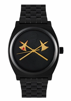 Death Clock III - All Black / Gold stainless-steel watches stainless steel watch bands stainless steel watches cheap