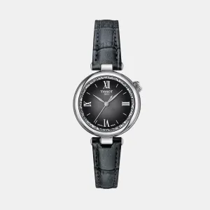 Desir Women Quartz Silver And Black Dial Analog Leather Watch T1520101603800 budget    watches    watches classic