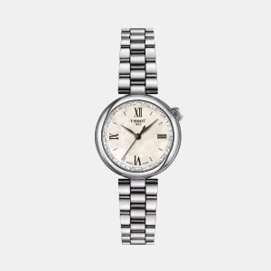 Desir Women Quartz White Mother Of Pearl Dial Analog Stainless Steel Watch T1520101111800 budget    watches    watches classic