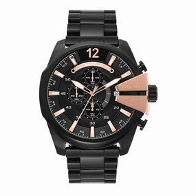 Diesel Mega Chief Black Chronograph Stainless Steel Watch DZ4309 