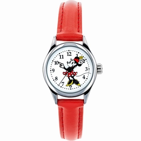 Disney TA56700 Petite Minnie Mouse Red Watch Affordable Leather Watch Leather Watch Discount